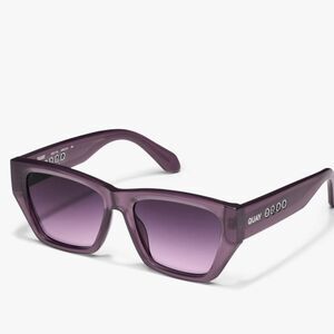 Quay Australia No Apologies Square  Lens Sunglasses- Amethyst